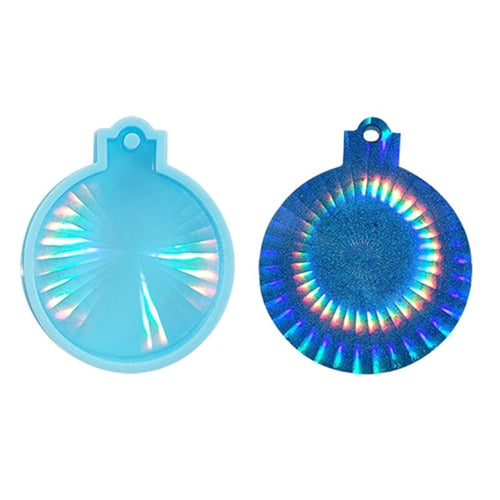 Holographic Christmas Tree Ornament Bauble Silicone Mould