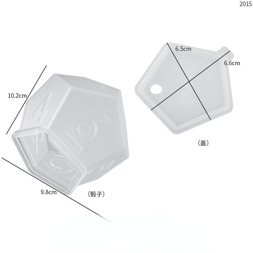 Large 3D Dice Silicone Moulds for Resin