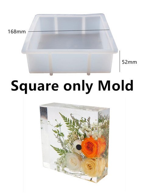 Large Square Epoxy Resin Silicone Mould