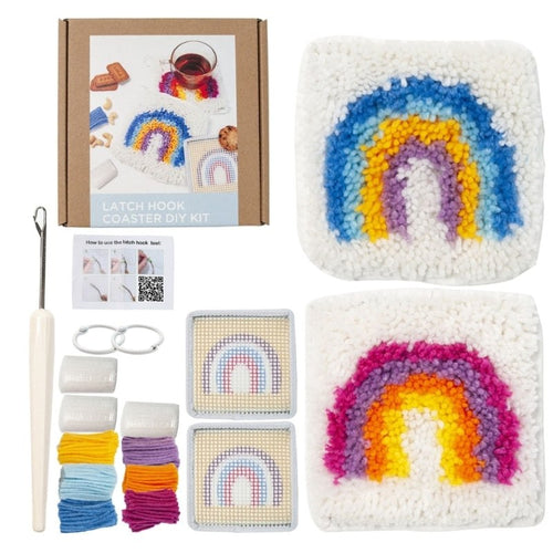 Mini Latch Hook Beginner Kits - Rainbow