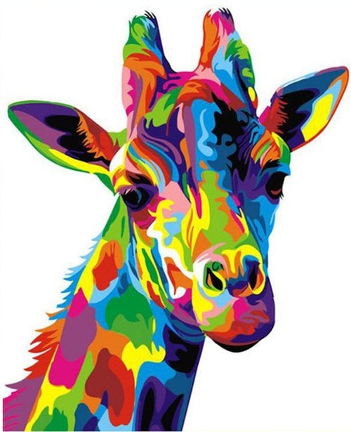 Paint By Numbers - Bright Giraffe