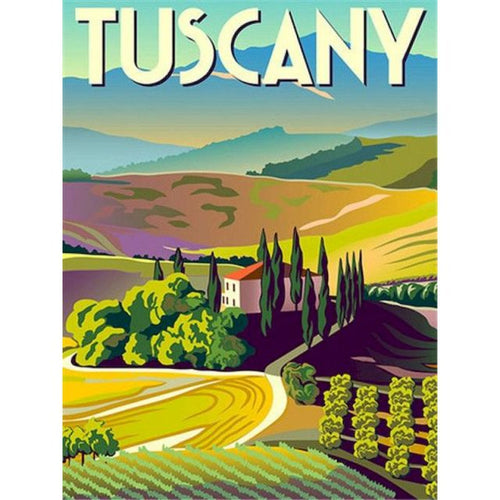 Paint By Numbers Cityscape - Tuscany