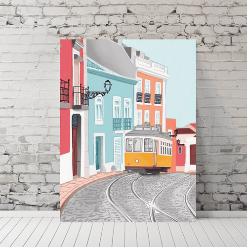 Paint By Numbers Kit - Retro City Tram