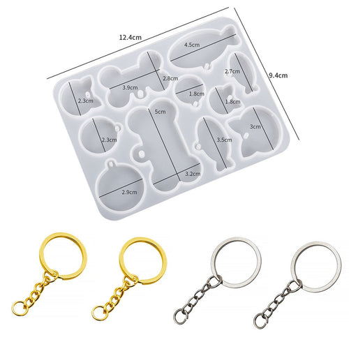 Pet Name Tag Key Ring Silicone Mould