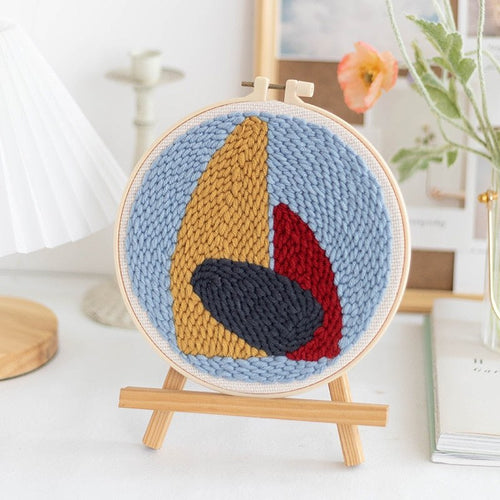 Punch Needle Embroidery Kits for Beginners - Nordic Leaves