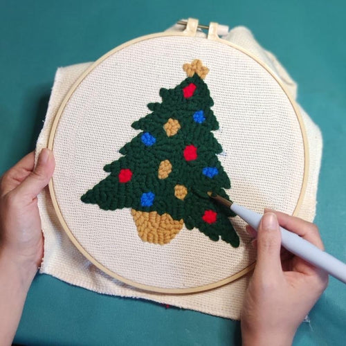 Punch Needle Starter Kits - Christmas Tree