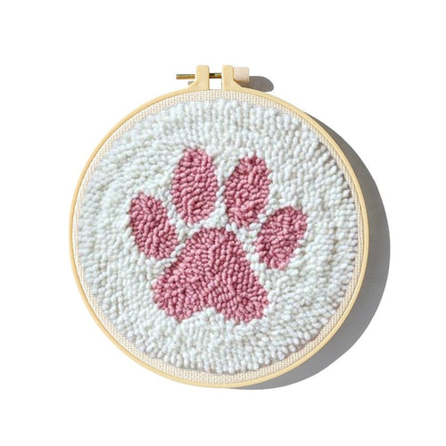 Punch Needle Starter Kits - Pink Paw Print