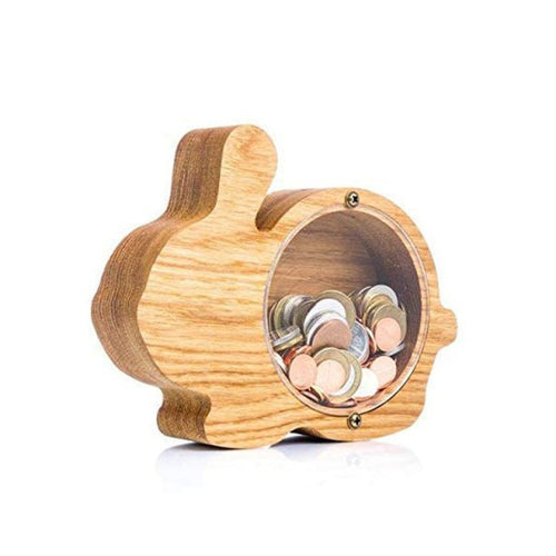 Wooden Bunny Money Box