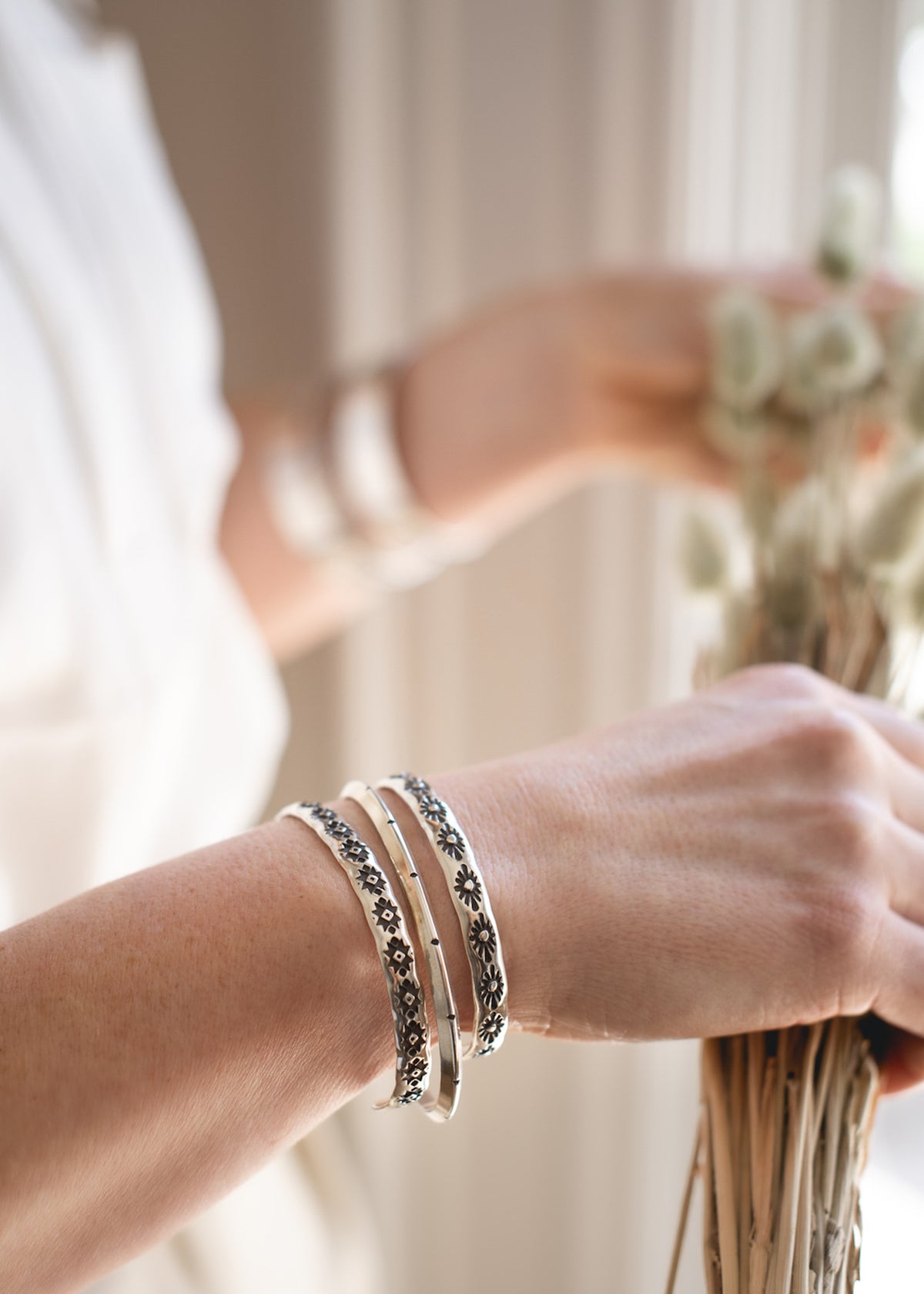 Constellations  Sterling Silver Shooting Star Cuff Bracelet