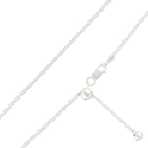 Adjustable 28" Sterling Silver Cordino Chain - Silver Phoenix Online Indian Trading Post- Native American Jewelry and Craft