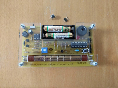 MightyOhm Geiger Counter assembled