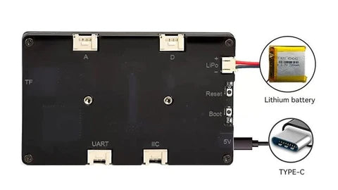 esp32 terminal rear side