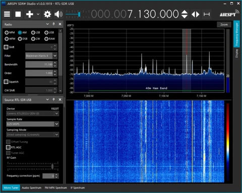 40m band with RTL-SDR Blog V3