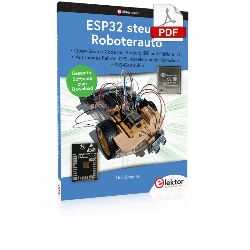 ESP32 steuert Roboterfahrzeug (PDF)