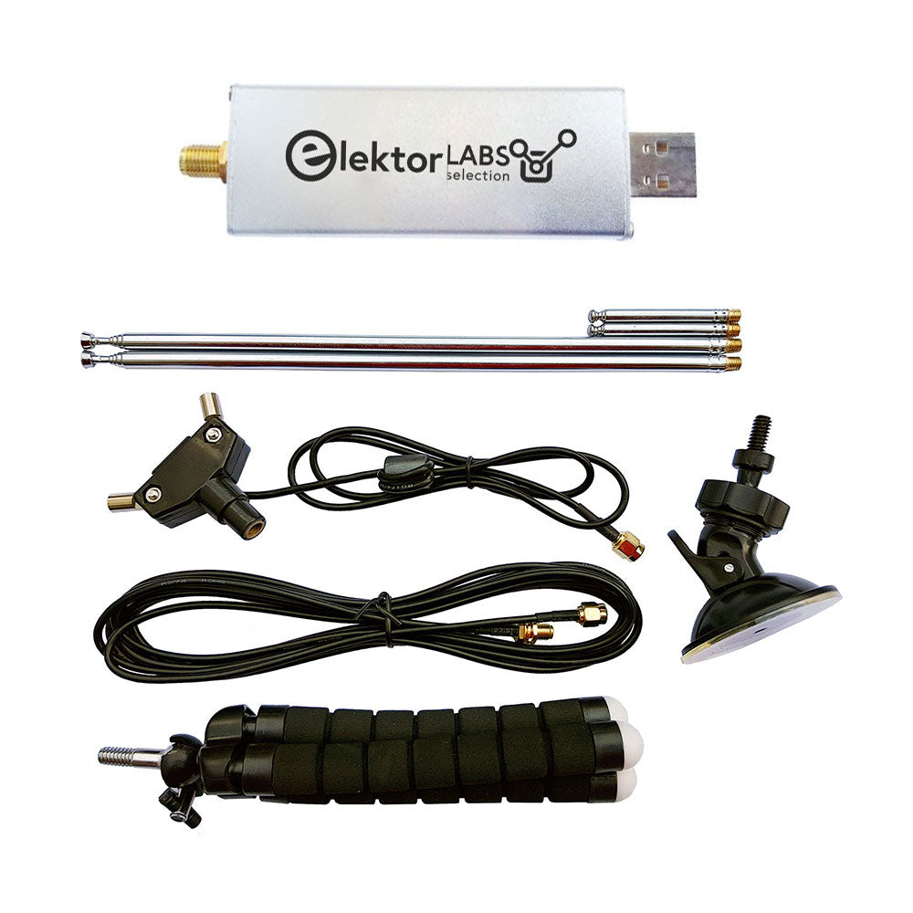 RTL-SDR V3 (Software Defined Radio) with Dipole Antenna Kit