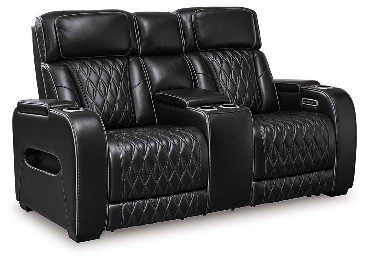 Boyington Console-Equipped Power Reclining Loveseat