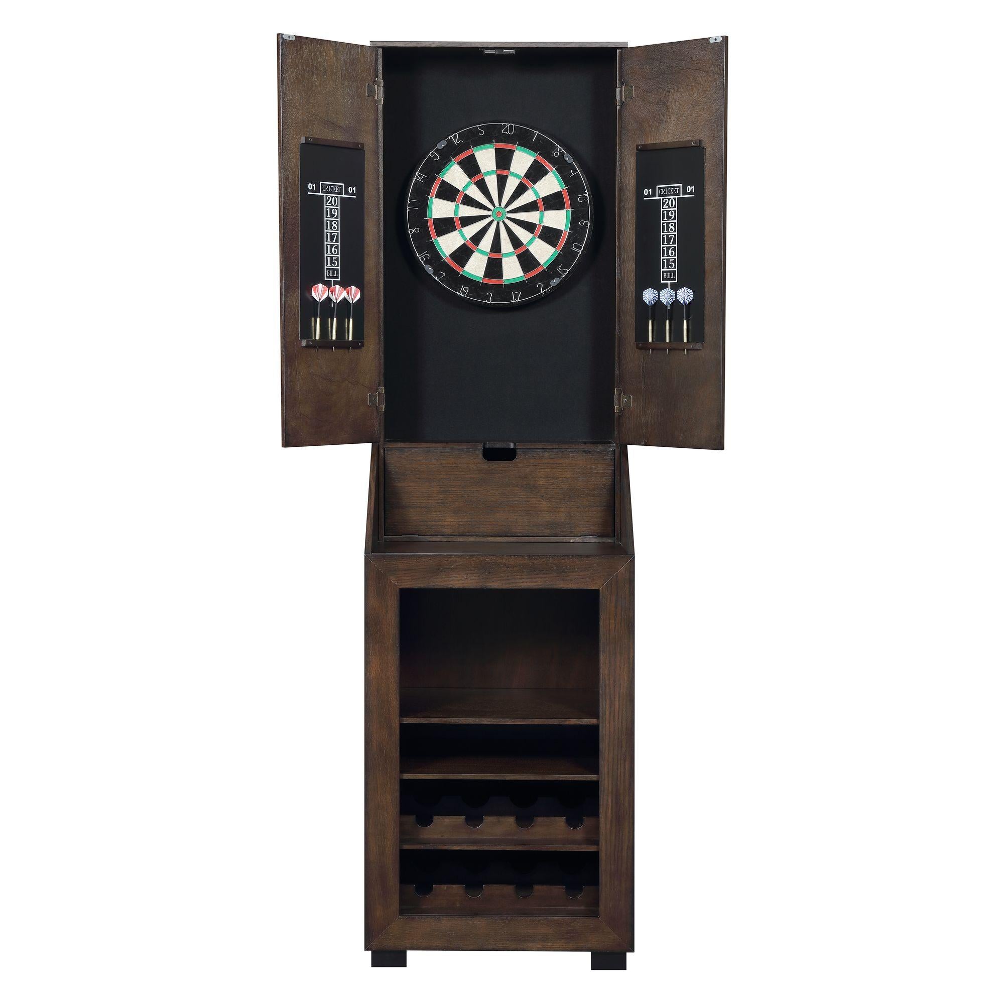 Dartboard Cabinet with Bones Dartboard