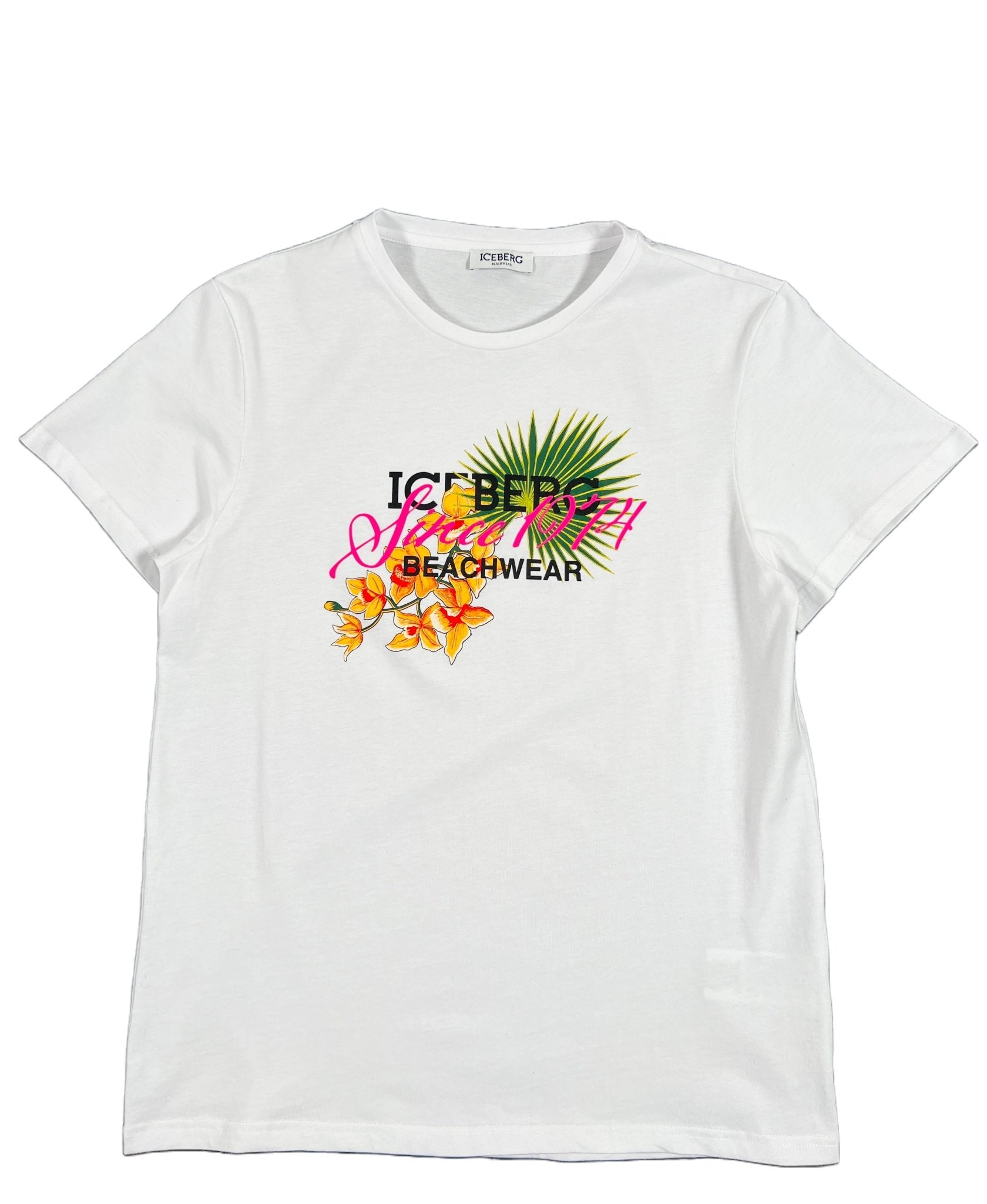 ICE3MTS02 T-SHIRT FLOWER WHITE - Probus