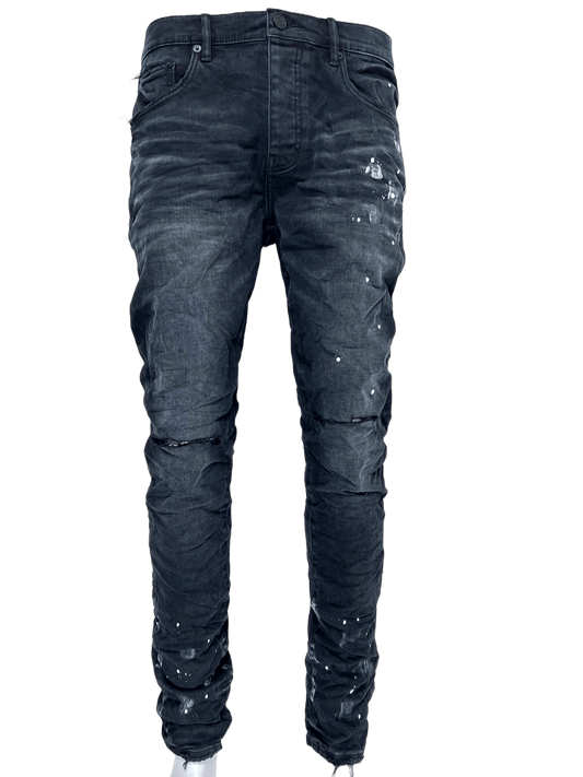 PURPLE BRAND JEANS P001-BRAW JET BLACK RAW BLACK - Probus