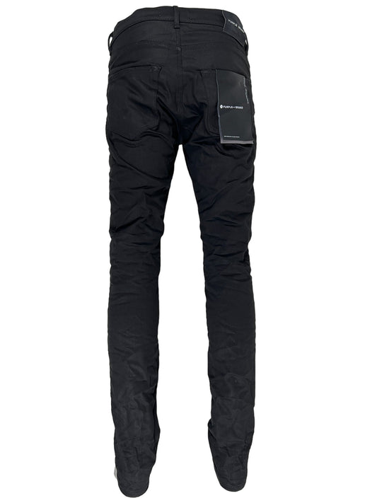 PURPLE BRAND P001 BLACK WASH SILVER OIL COATED Mens Apparel