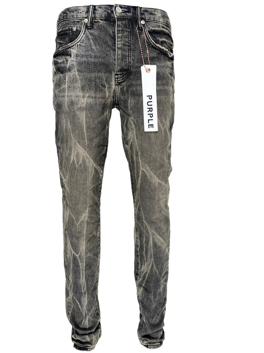 Purple Brand Mens Skinny Fit Jeans P002-GEB Grey Dirty Resin
