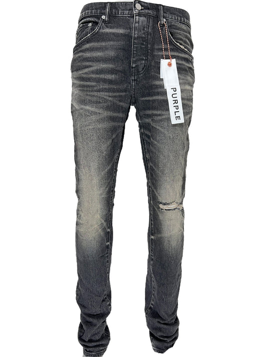 JACQUARD SLIM STRAIGHT JEANS