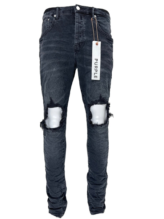 PURPLE BRAND JEANS P001-BRAW JET BLACK RAW BLACK - Probus