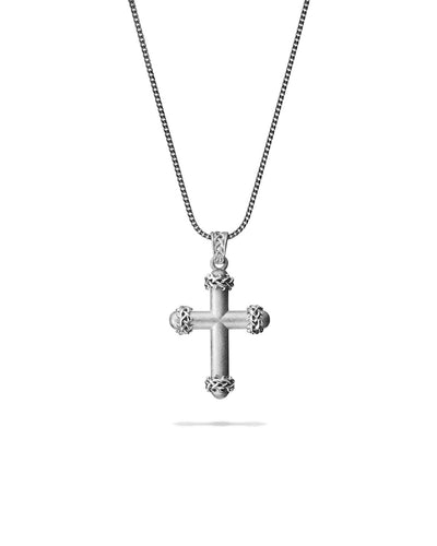 2022 New Fashion Thorn Ring Bible Jesus Cross Pendant Necklace for Men God  Bless Jewelry Accessories Birthday Gift for Boyfriend