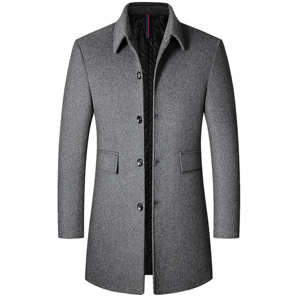 Royal Ascendancy Slim Fit Overcoat - Royal Solitude