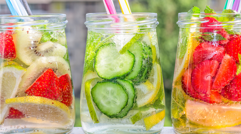 Infused water drinks for picnic