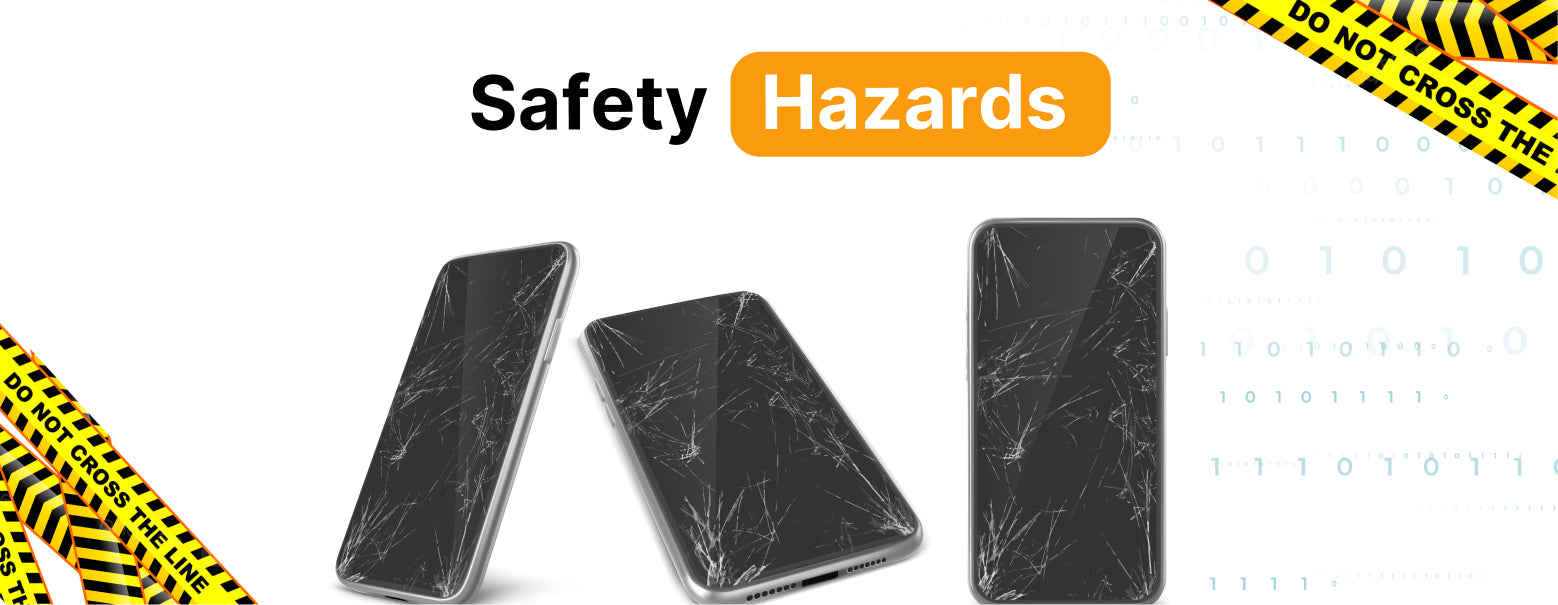 Electronic devices contain lithium-ion batteries, which can be dangerous if punctured or handled incorrectly.