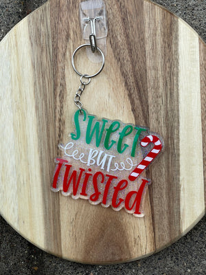 Sweet but Twisted Keychain - AK Krafts and Creations