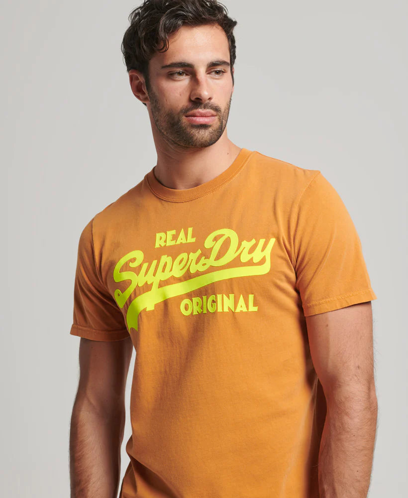 Superdry Vintage Logo – Blue LIFE Neon FOR | Hydro MEN Shirt T