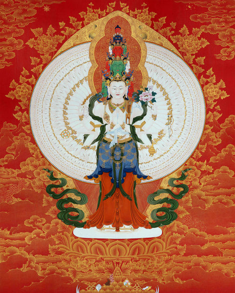bodhisattva chenrezig thangka