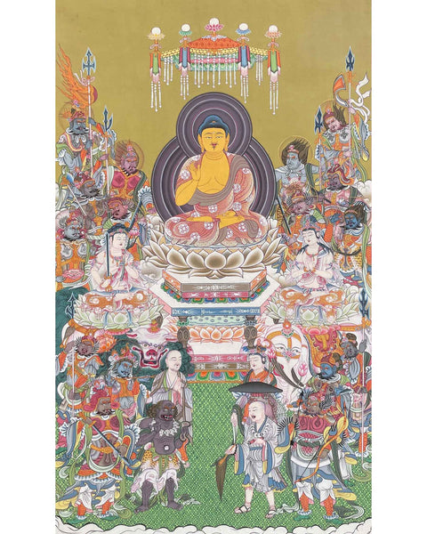 japanese buddha thangka