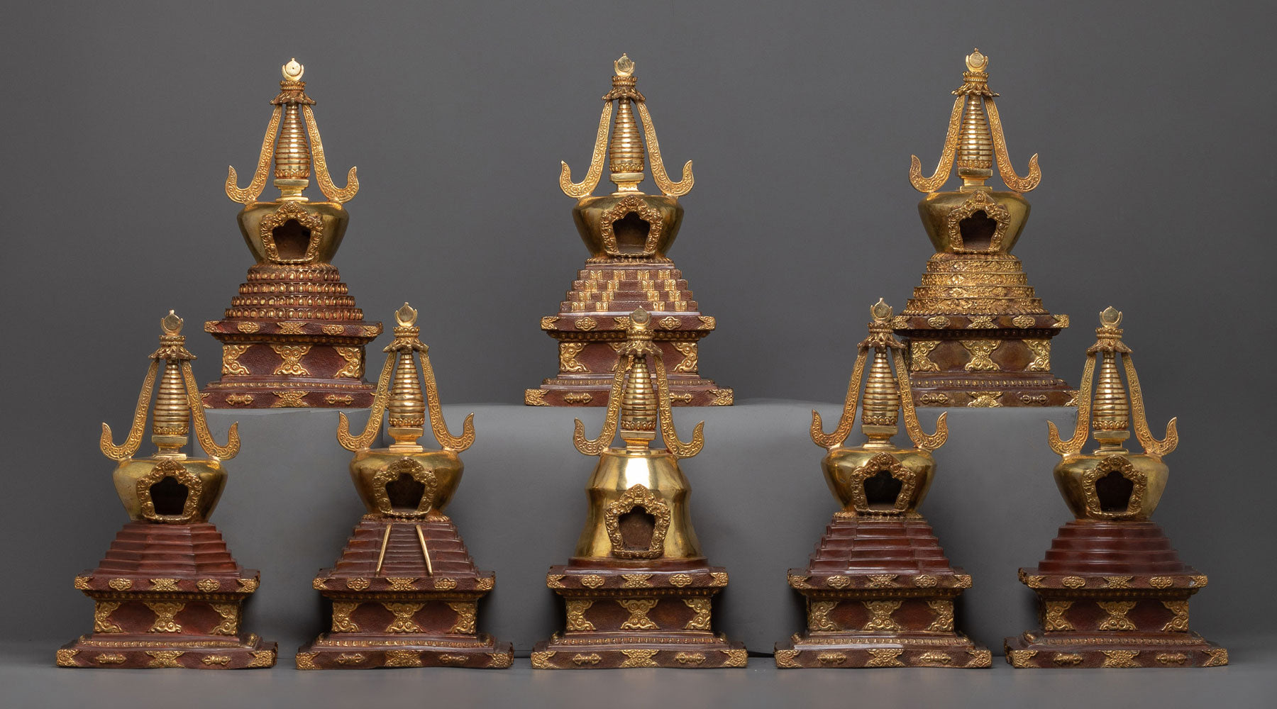 eight great buddhist stupas