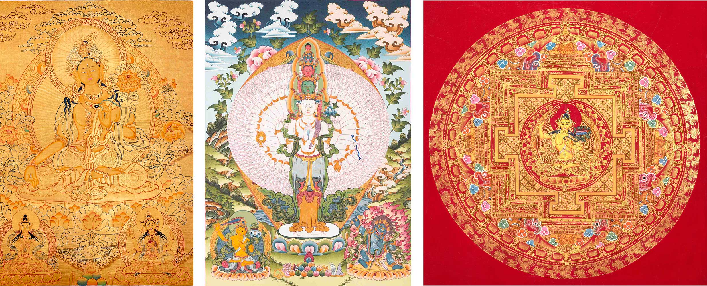 hand painted thangka