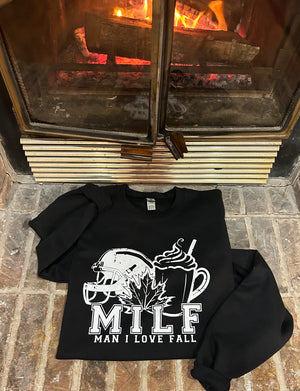 MILF crewneck sweatshirt - Signs.Schield.Delivered