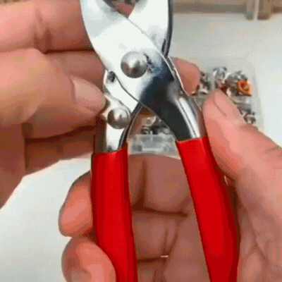 Kit Fast Diy™ Alicate Ultra Fixador + 400 Botões de Pressão