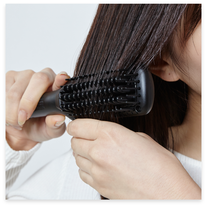 スタイリッシュ コンパクトイオンヒートブラシ – mod's hair styling tools
