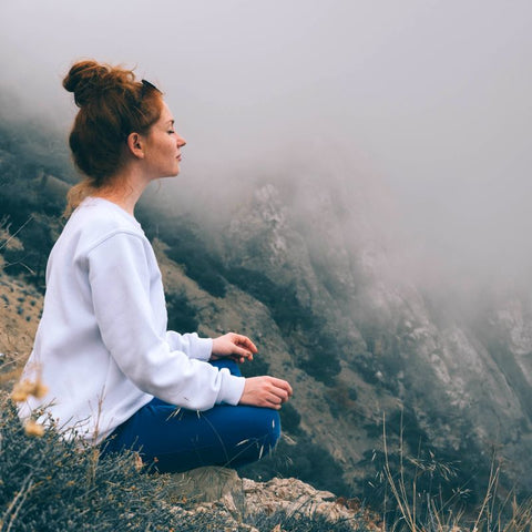 méditation débutante femme