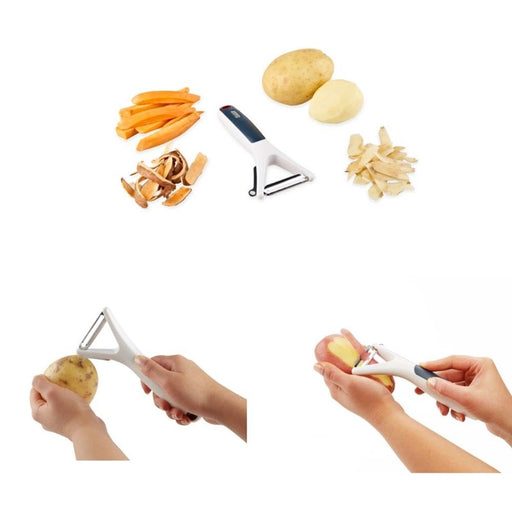 Willkey French Fry Cutter Vegetable Fruit Chopper with 2 Stainless Steel  Blades Chips Maker Potato Slicer