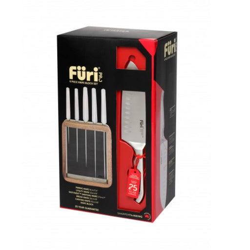 Furi Pro Magnetic Hexagonal Knife Block Set 7 Piece