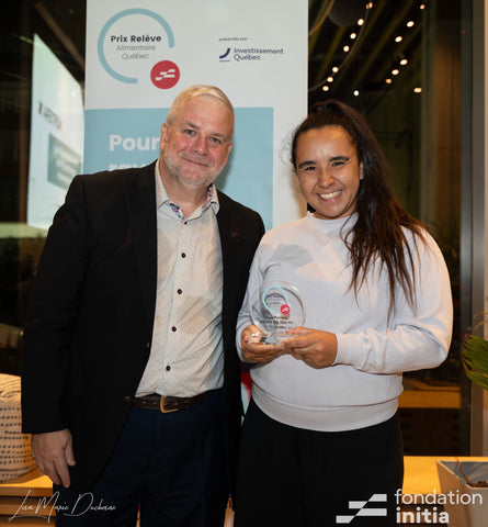 Safia Barrou wins the Prix Relève Alimentaire Québec from the Initia Foundation