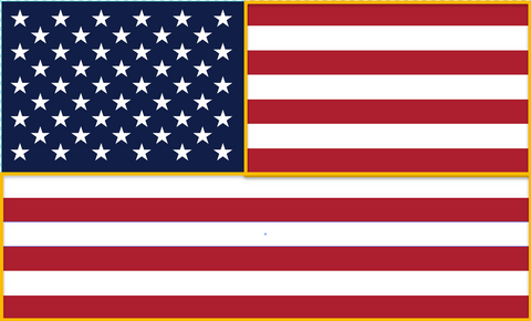 US Flag Stripes Diagram