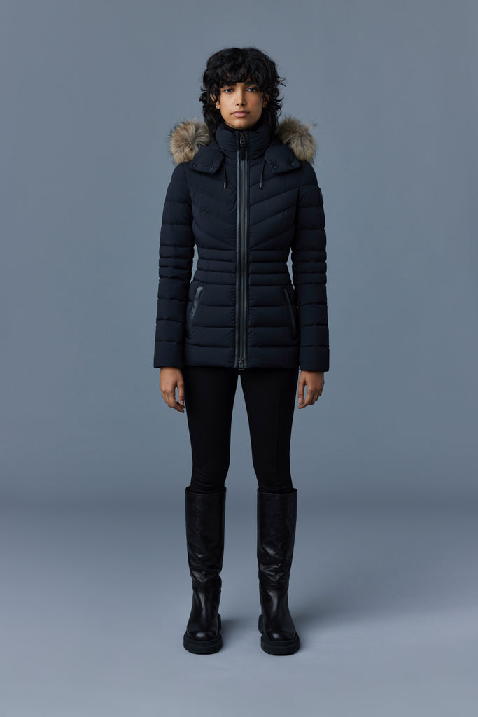 Patsy, Agile 360 down jacket with hood for ladies | Mackage® US