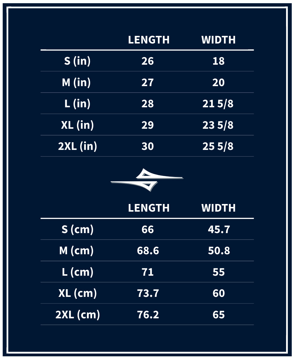 4iCe® Icon Elite Boxing tank top size chart