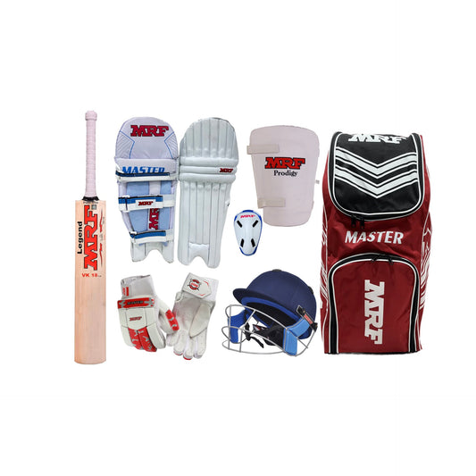 MRF Junior English Willow Genius Grand Cricket Kit Set - Complete Cric –  CricketArabia