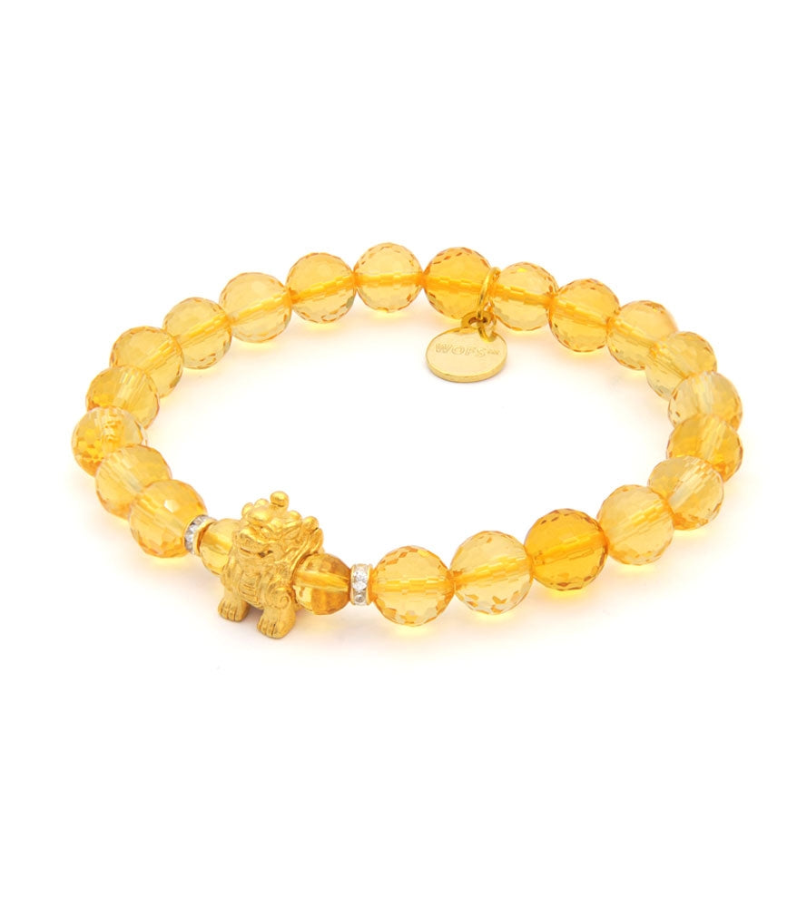 Pi Yao with Faceted Citrine Beads Bracelet – FSMegamall.com