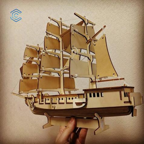 Medieval sailing ship 3d puzzles